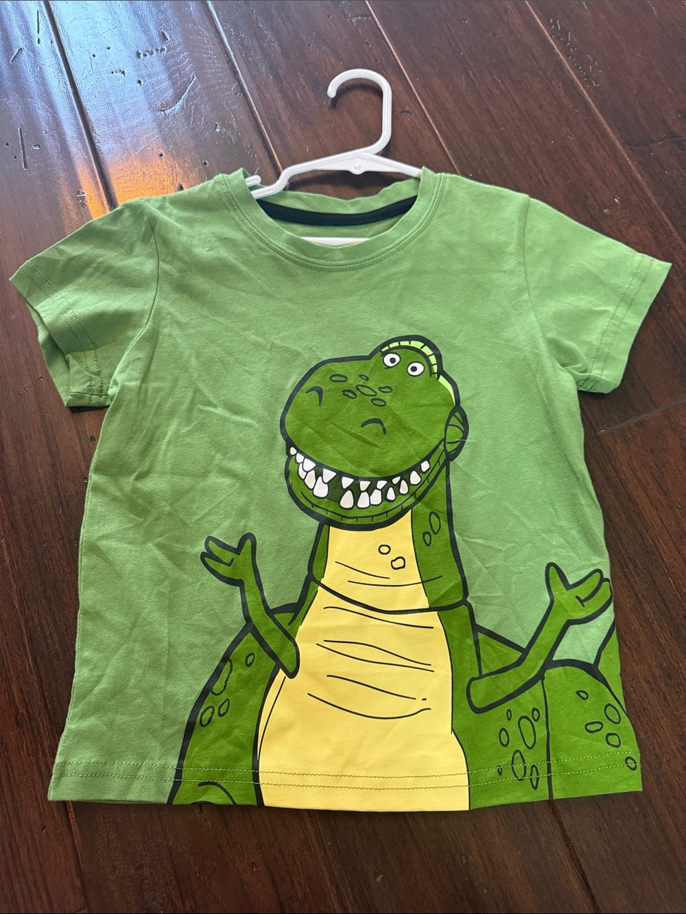 Disney Green Dinosaur Tee with Yellow Belly